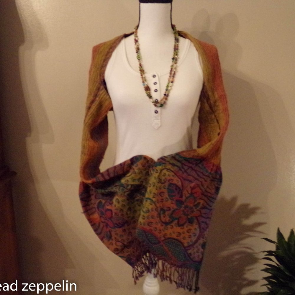 100% wool sleeves/wrap